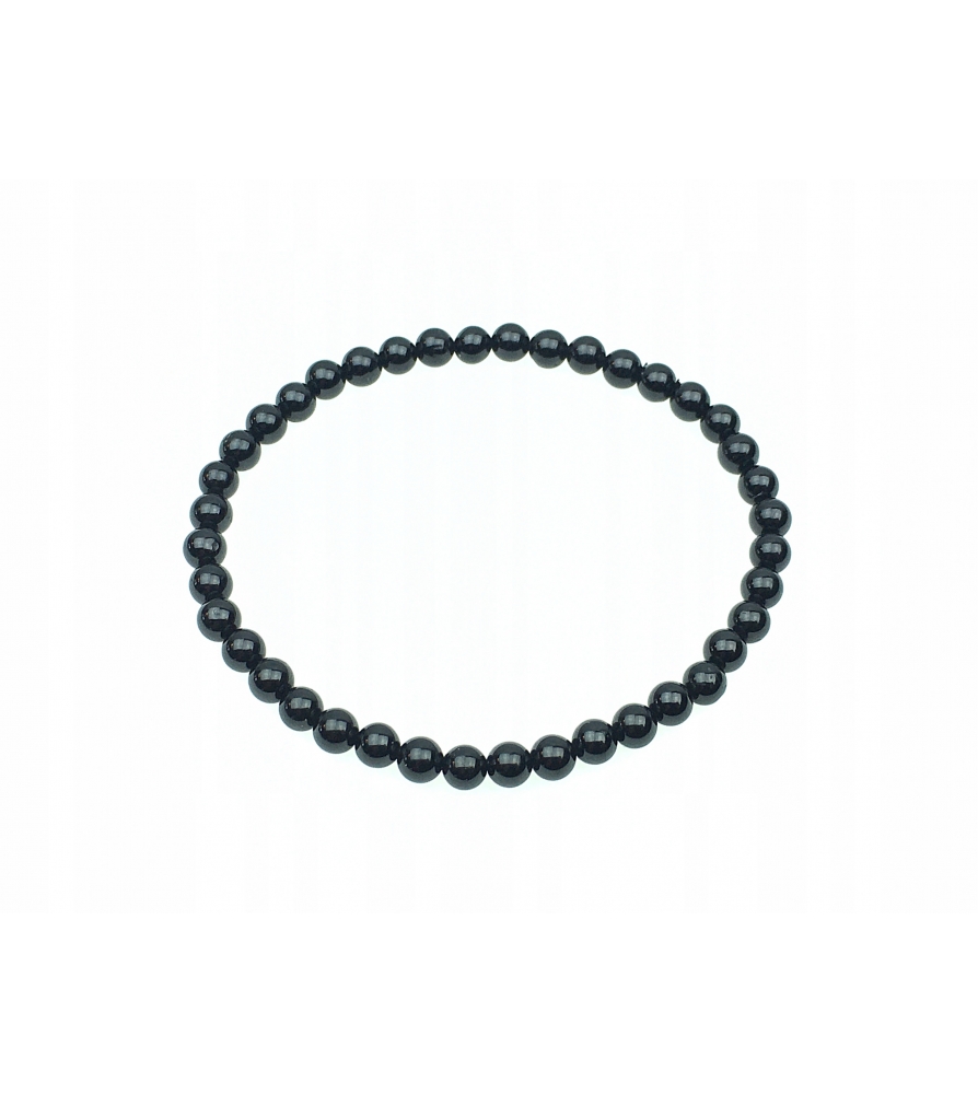 Bransoletka Turmalin Czarny 4 mm