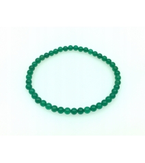 Bransoletka Agat Zielony 4 mm