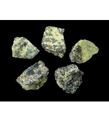 serpentynit z Pirytem surowy naturalny ciekawe okazy do 3 cm