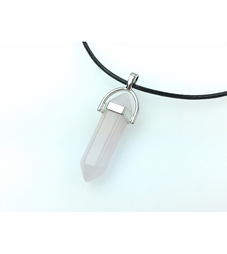 Wisior Amulet Kwarc Różowy