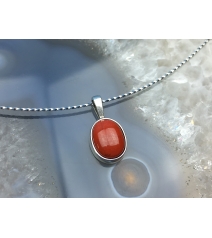 Wisiorek Srebrny Jaspis Czerwony